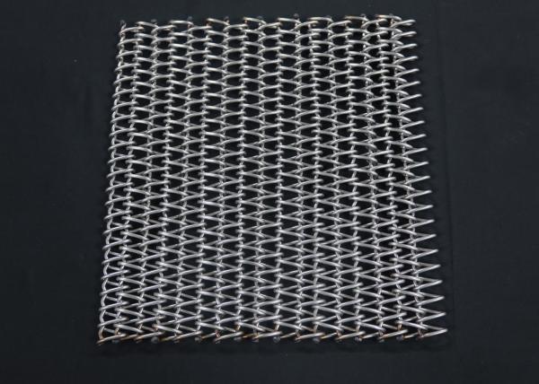 Métal fait sur commande d'acier inoxydable de Mesh Conveyor Belt 201 de fil plat de catégorie comestible