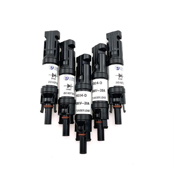 Tipo fêmea e masculino proteção da tocha dos conectores de cabo do painel solar de IP67