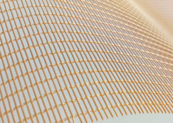 Metal flexível laminado de vidro de pouco peso Mesh Fabric da rede de arame 2.5m do GV