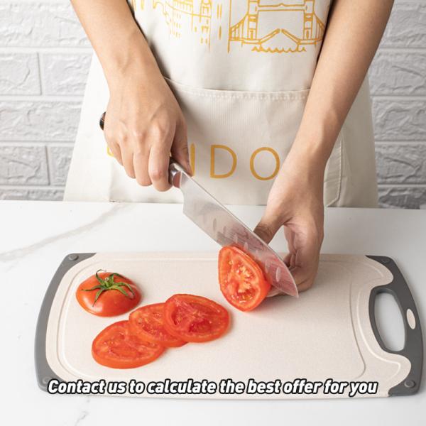 3 Sizes PP Plastic Cutting Board Set with Wear-resistant Material and Non-Slip Surface