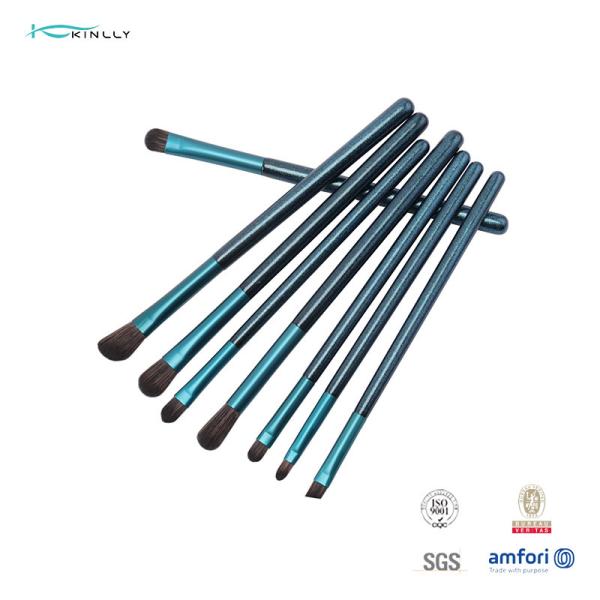 Travel Size 12Pcs Cosmetic Makeup Brush Set With Wooden Handle