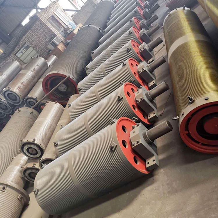 Heavy Duty Q345B Steel Wire Rope Drum for 50 Ton Double Girder Overhead Crane Trolley