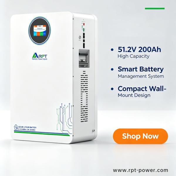 51.2V 200Ah Wall Mounted LiFePO4 Battery 10.24kWh Residential ESS Energy Storage System