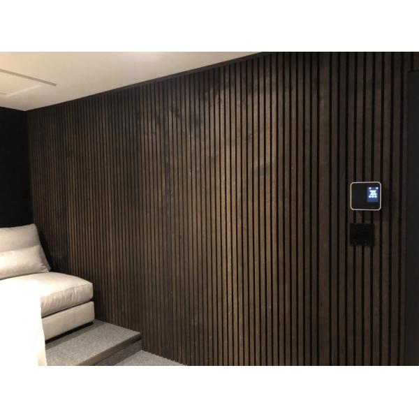 Soundproof Wall Panels Wooden Slat Panels Custom Size Environmental Friendly