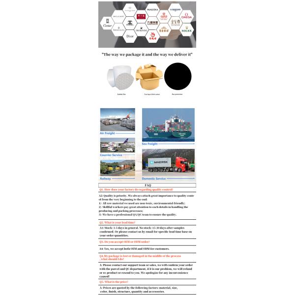 Caja de joyas de LED azul para el embalaje de lujo de los pendientes pulseras collares anillos