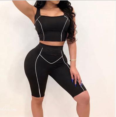 Fato de esporte sem mangas do Sportswear das mulheres da aptidão para o verão