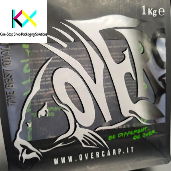 Resealable Cat Food Packaging Bags Recyclable Flat Bottom With Good Barrier