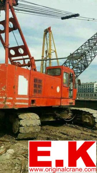 50ton Used Japanese Hitachi crawler crane lifting equipment (KH180-3)