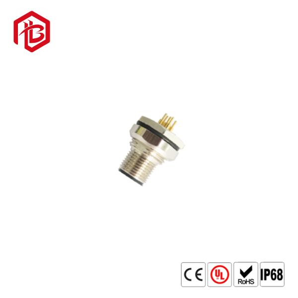 Фронт PCB M12 соединителя 5Pin держателя панели PCB M12 круговой женский устанавливая винтовой нарез гнезда PG9 соединителя