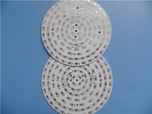Single Sided Aluminum PCB 1.6mm With Hot Air Soldering and white soldermask