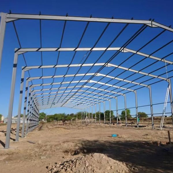 Construction Prefabricated Steel Structure Workshop Q355 H Section Steel C And Z Purlin