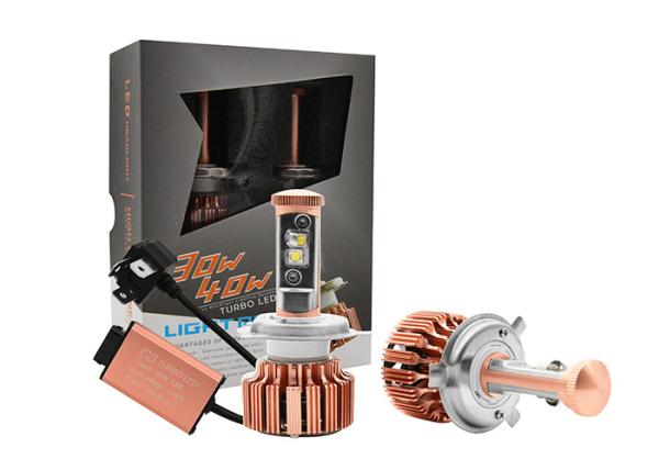 6000k 30 Watt 3000lm H4 Cree Led Headlight Kits For Cars One Year Warranty
