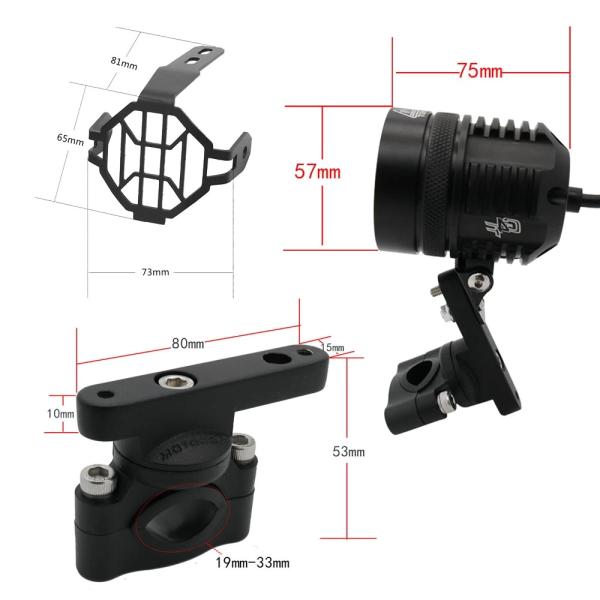 40W Motorcycle Auxiliary Lights