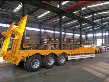 Customizable Steel Multi Axis CIMC Lowbed Semi-Trailer Truck Trailers