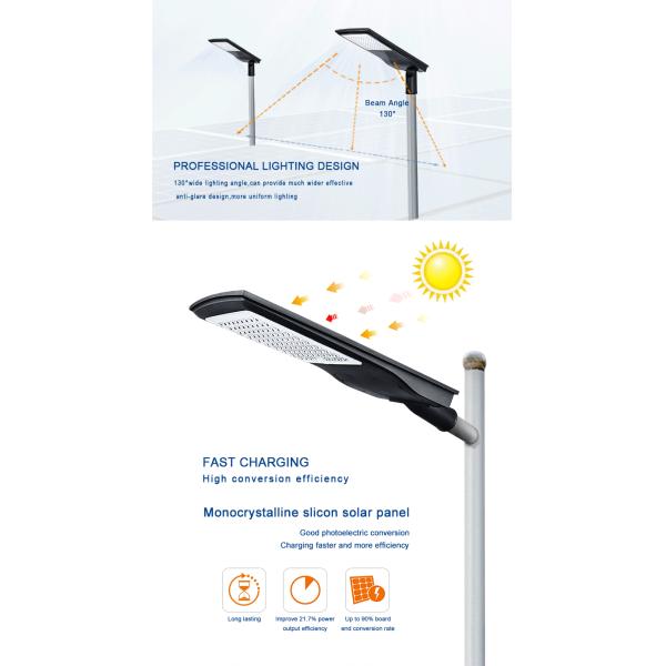 integrated SMD Aluminum 100W Led Solar Street Light