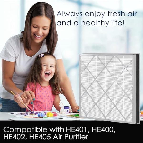 Filtros de ar de carbono personalizados para casa compatíveis com Shark HE400 HE401 HE402 HE405