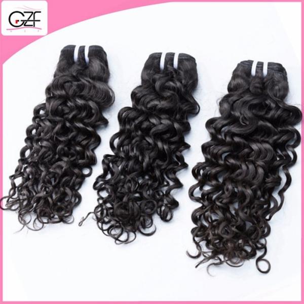 Brazilian Wet and Wavy Hair Bundles Deep Wave Hair, 8a Virgin Human Hair with Closure