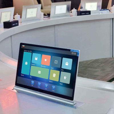 Equipamento de reunião de equipe pode ser personalizado Sistema de conferência sem papel21 HD display regulator Sistema de conferência sem papel
