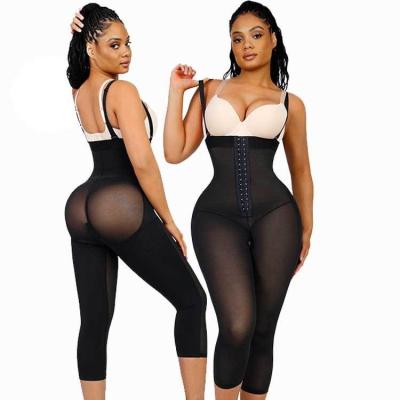 Ganchos ajustáveis cintura alta estômago trimmer shapewear para controle de corpo completo das mulheres