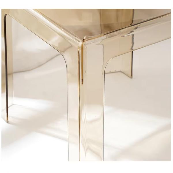 Chaises de cuisine en plastique transparent en acrylique