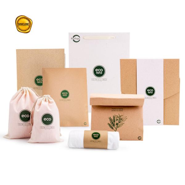 Saco de compras de bambu feito sob encomenda de Sugar Cane Paper Bag Eco Friendly do saco de papel de Eco