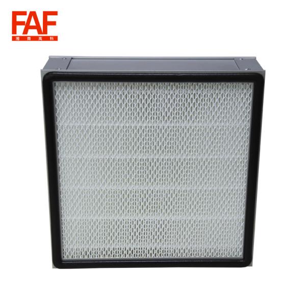 0.03mm Thickness High Volume HEPA Filter , Mini Pleat HEPA Filter With Fiberglass Material