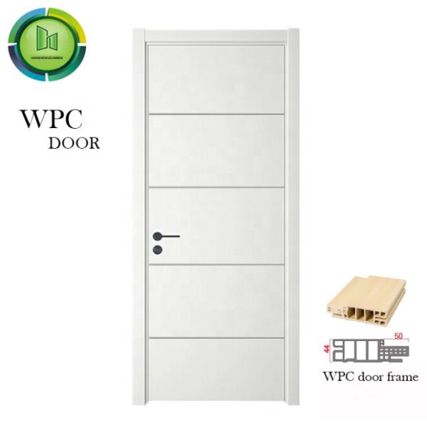 Painting WPC Door modern interior door with durable WPC frame moisture resistance soundproof design and customizable surface treatments