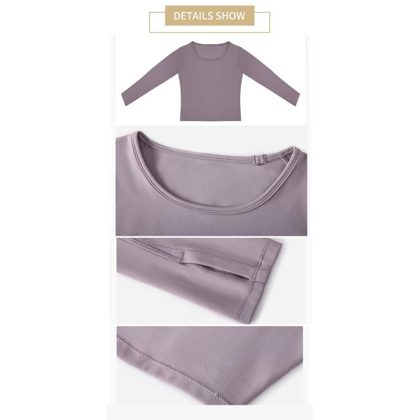 Slim Fit Activewear T Shirts Yoga Long Sleeve Crop Top With Thumb Hole