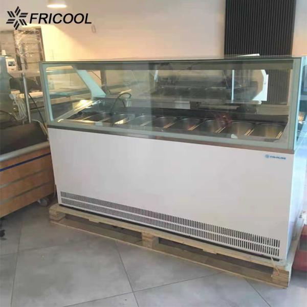 500L Commercial Gelato Ice Cream Display Freezer 220V 50HZ
