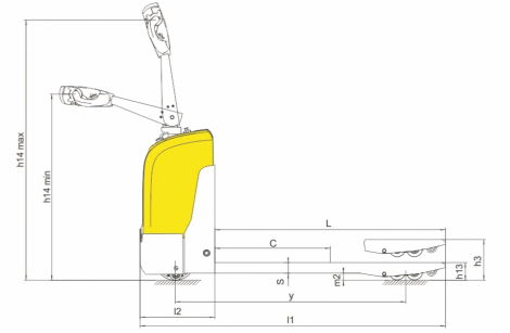 Walkie Type Super Light Electric Pallet Truck 1.8 Ton Load Capacity High Grade Configuration Compact Great Power 1800Kg