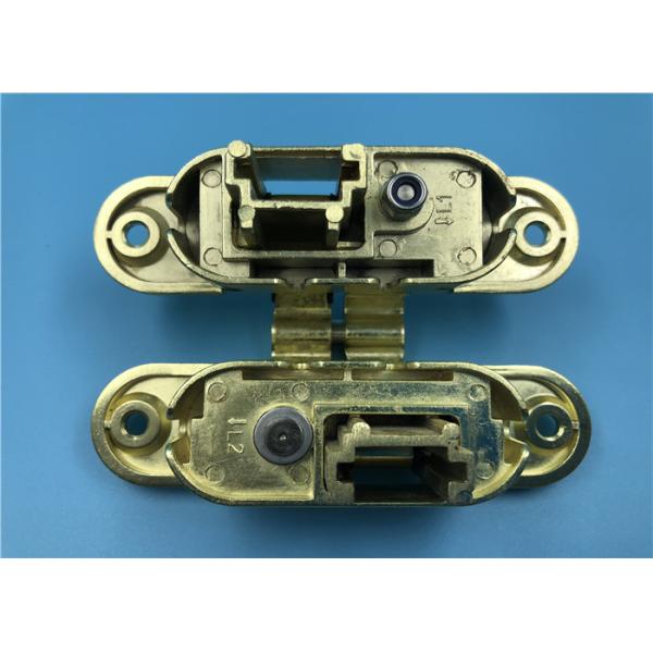Satin Brass Concealed Gate Hinges / Industrial 180 Degree Door Hinge