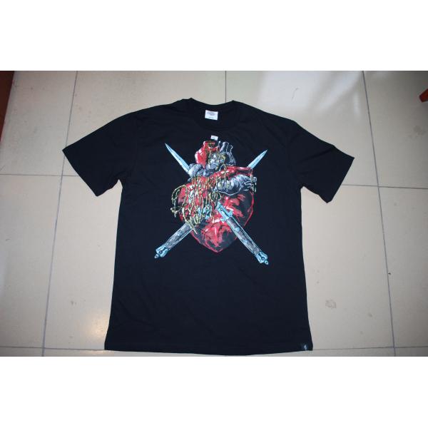 Skull Logo Printed T Shirts For Mens , Cotton Spandex Cool Printed T Shirts