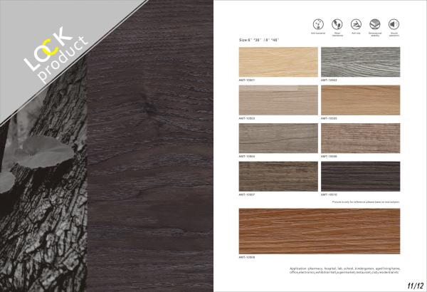 Fire Resistance Bf1 Thickness 2.0mm Lvt Plank Flooring