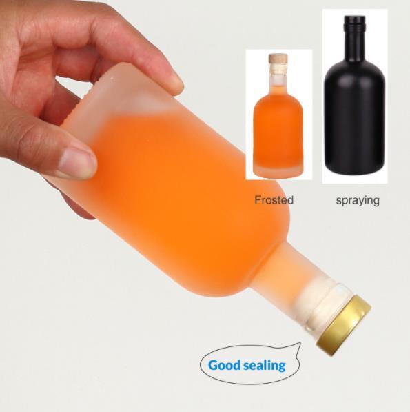 Дешевая цена750ml Флинтовые стеклянные бутылки с алкоголем на заказ для коктейлей виски ром