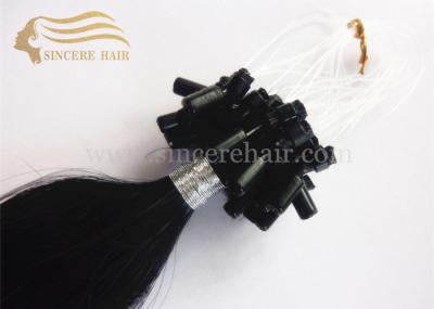 22 Inch Micro Ring Hair Extensions for sale - 55 CM 1.0 Gram Black Micro Linked Hair Extensions For Sale