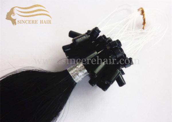 22 Inch Micro Ring Hair Extensions for sale - 55 CM 1.0 Gram Black Micro Linked Hair Extensions For Sale