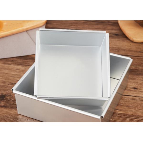 Square Live Removable Bottom Cake Pan / SGS Aluminium Baking Moulds