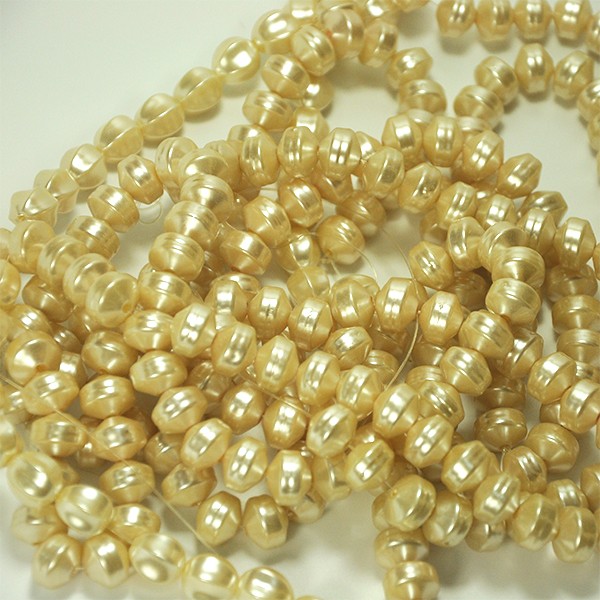 Vintage Large Faux Baroque Glass Pearl Beads