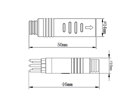 Части электрического велосипеда запасные делают штепсельную вилку водостойким соединителя для моторов/дисплеев