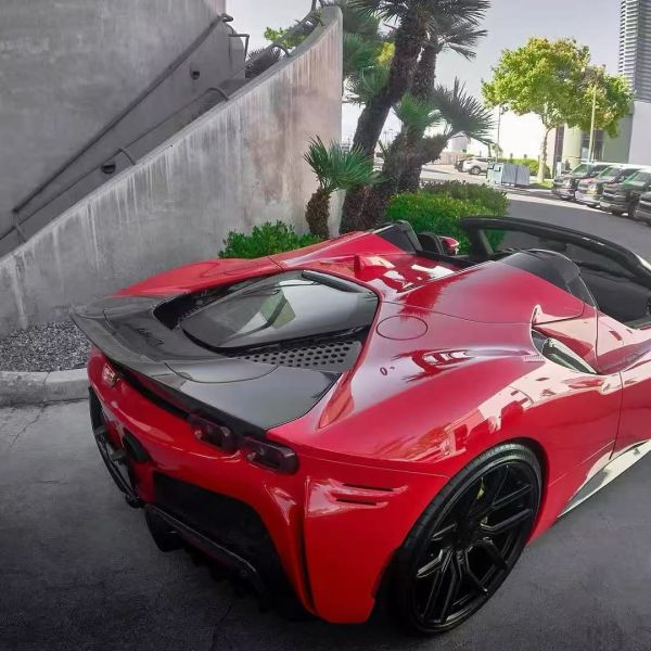 SF90 XX Ferrari Body Kit Carbon Fiber Car Bumpers Front Lip Side Skirts Rear Diffuser