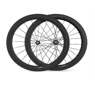 Hot sale cheaper YOUNGFANBIKE 700c 60MM Carbon clincher wheelset width 23mm for road bike