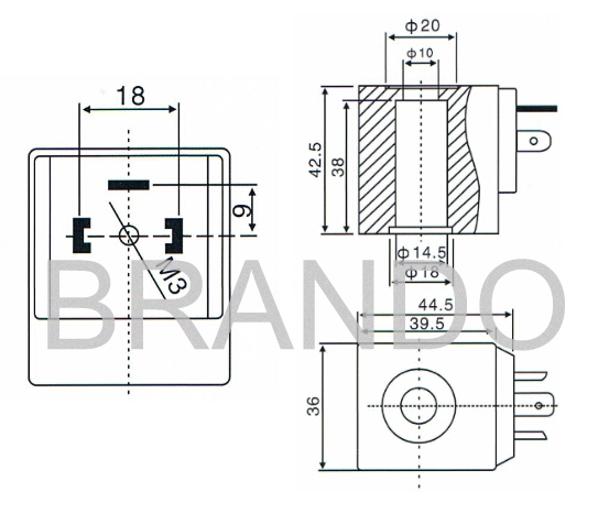 Air Compressor Electronic Timer Solenoid Coil Industrial BB14542505 Heat Resistant
