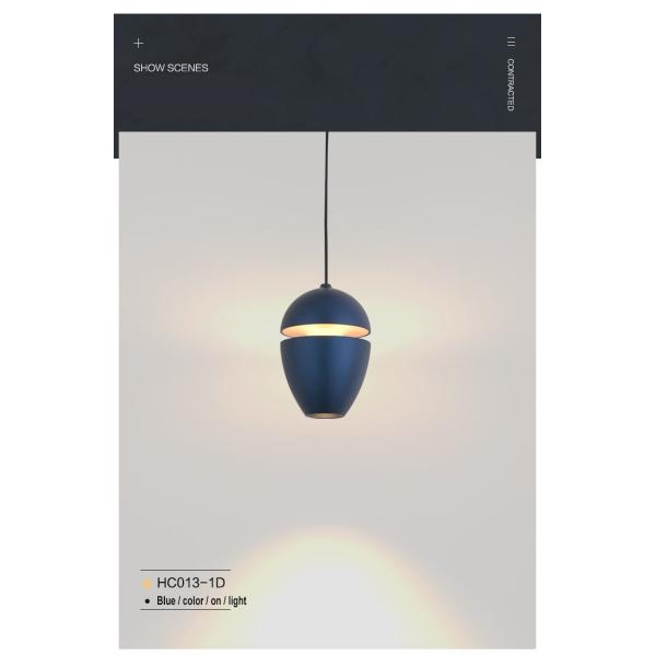Bedroom 8W Water Drop Pendant Light 3000k-6000k Aluminum Shade