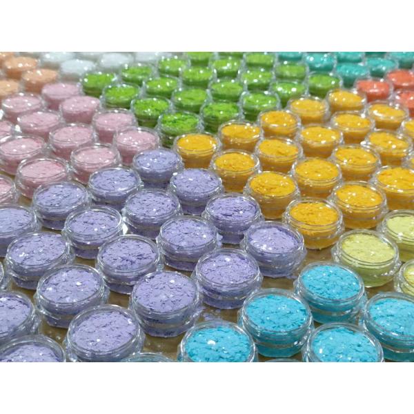 Matte Solvent Resistant Glitter Epoxy Chunky Mix For Nail Arts Decorations