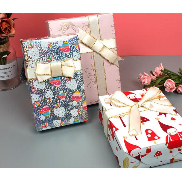 Colourful CMYK Printed Gift Wrapping Paper Christmas Present Packing Paper