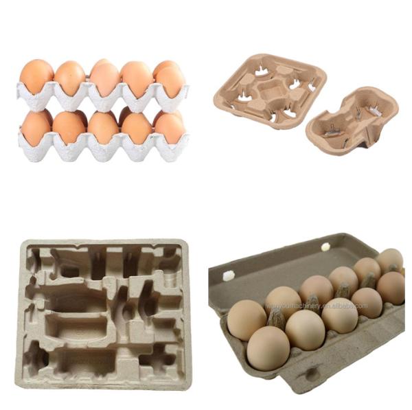 Máquina automática de fabricação de ovos de papel / bandeja de maçã com moldes de formação de aço inoxidável