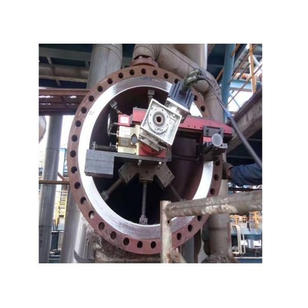 Pneumatic Inner Hole Heat Exchanger 813mm Flange Facer