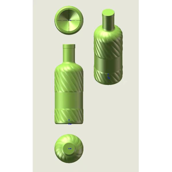 Прозрачная пробочка 850G бутылки 25oz Кристл джина Аризоны пустая