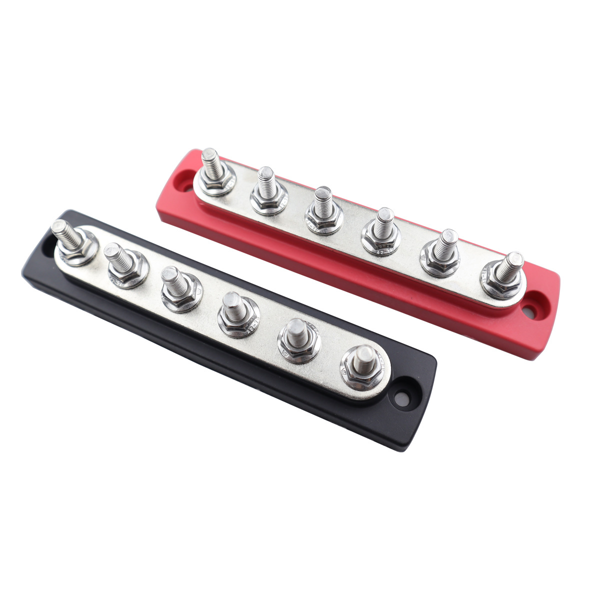 6 Goujons 300V DC 178*38*53mm Barre omnibus marine Bloc de distribution d'alimentation avec borne 3/8 (M10)