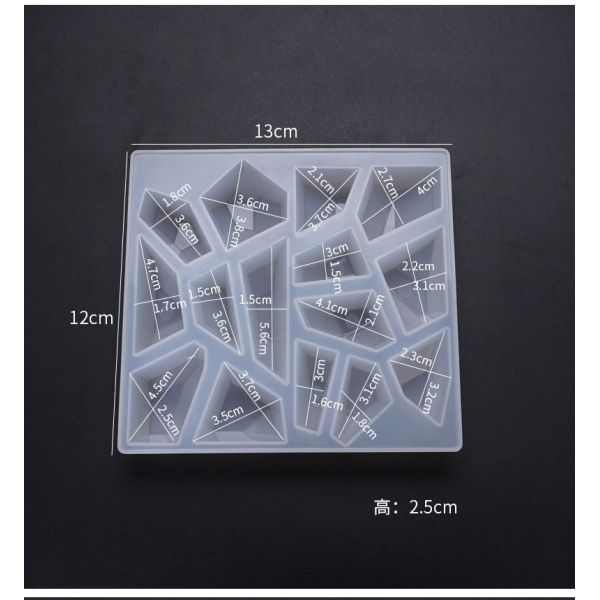 DIY Crystal Dropping Glue Mold Irregular Stone Ornament Platform Decorative Cutting Surface Jewelry Silicone Mold